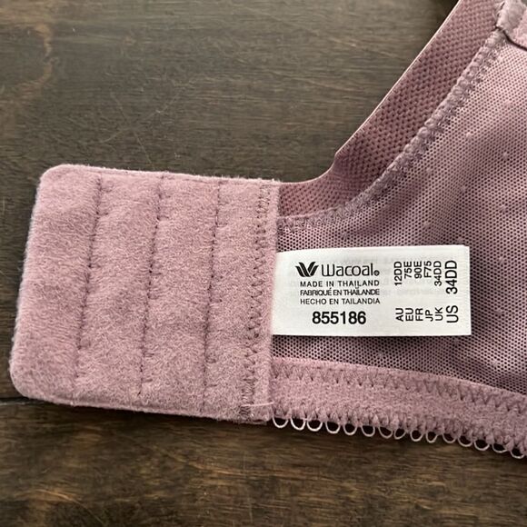 NWT WACOAL Retro Chic Underwire Bra Toadstool 855186 Sz-34DD - Picture 8 of 11